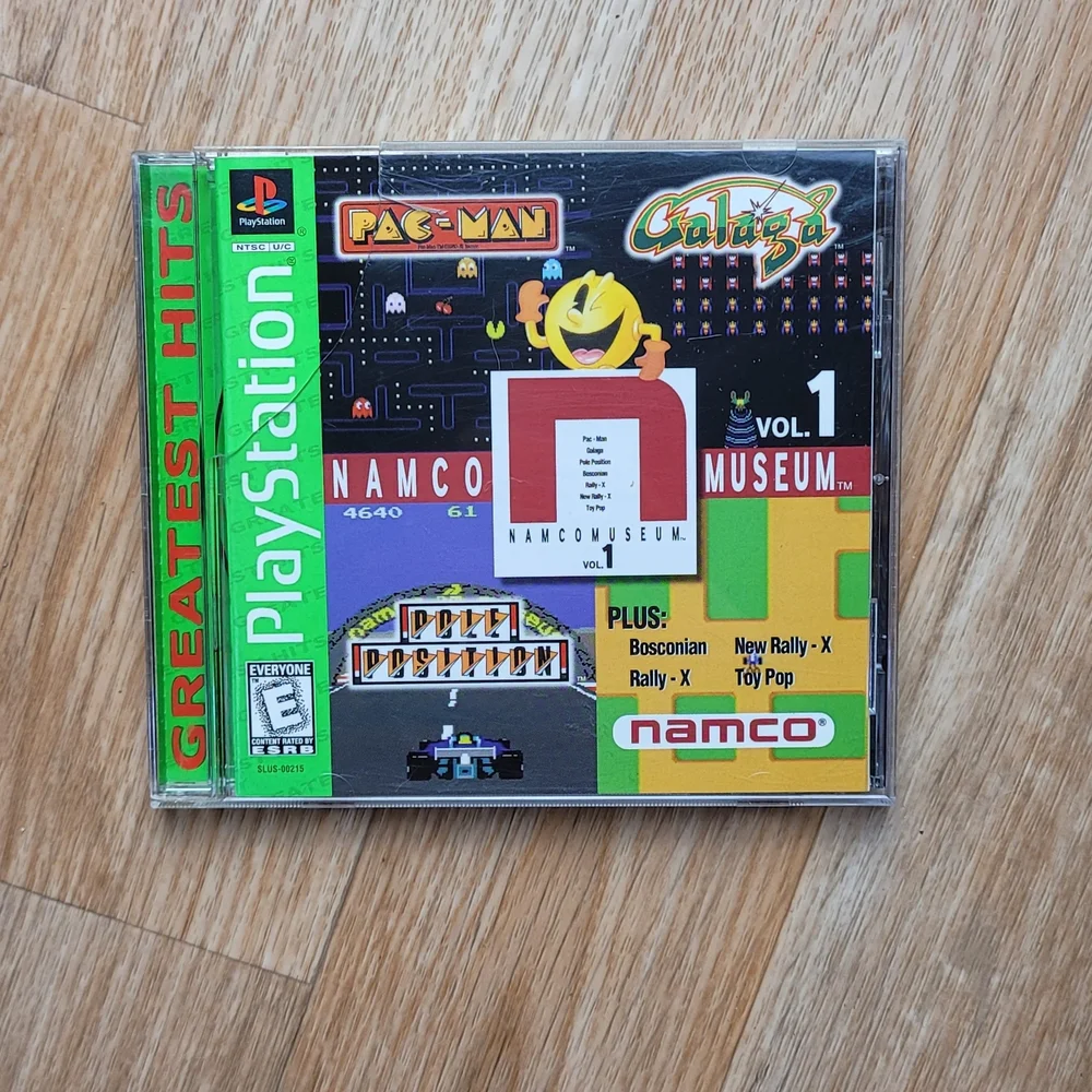 Sony PlayStation Namco Museum Vol. 1 - Green and Multicolor